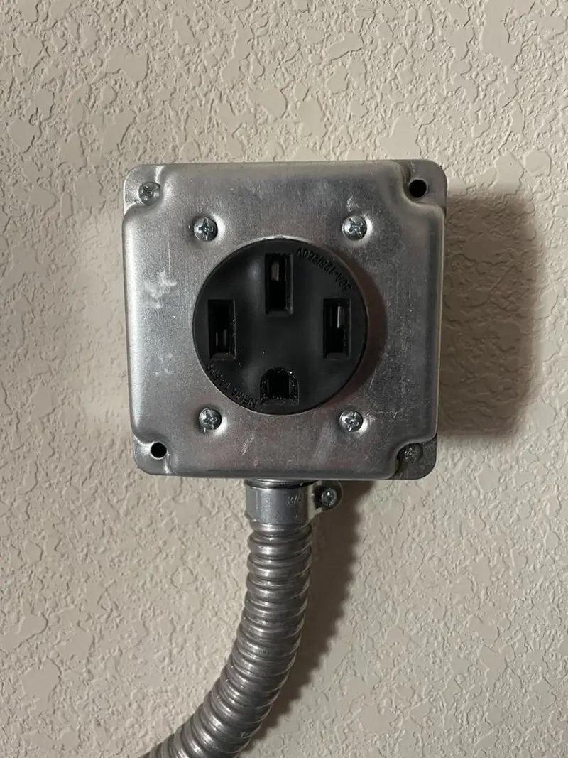 NEMA 14-50 outlet installed for Smart Home Electrical in Flat Rock
